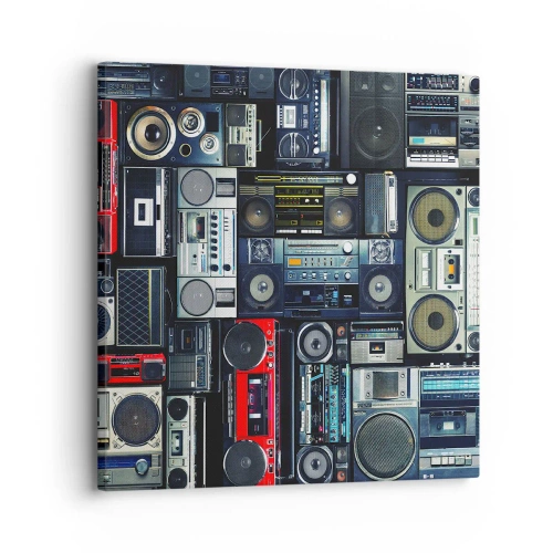 Impression sur toile - Image sur toile - Nostalgie des années 80 - 30x30 cm