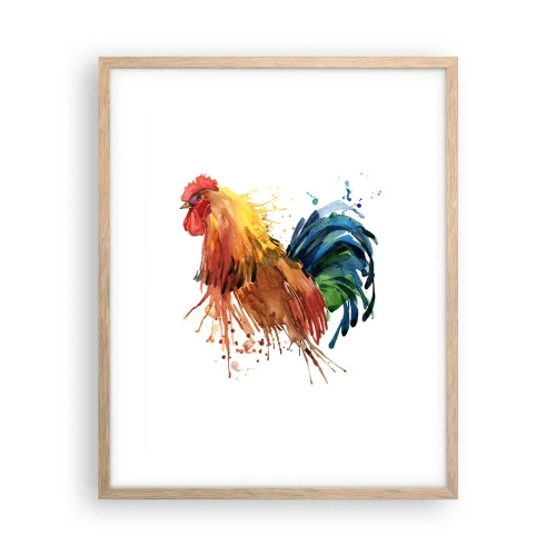 Affiche dans un chêne clair - Poster - Robe royale, fierté royale - 40x50 cm