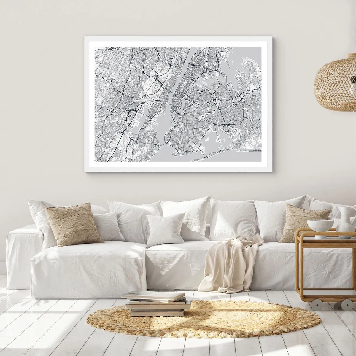 Affiche dans un cadre blanc - Poster - Anatomie de la métropole - 70x50 cm
