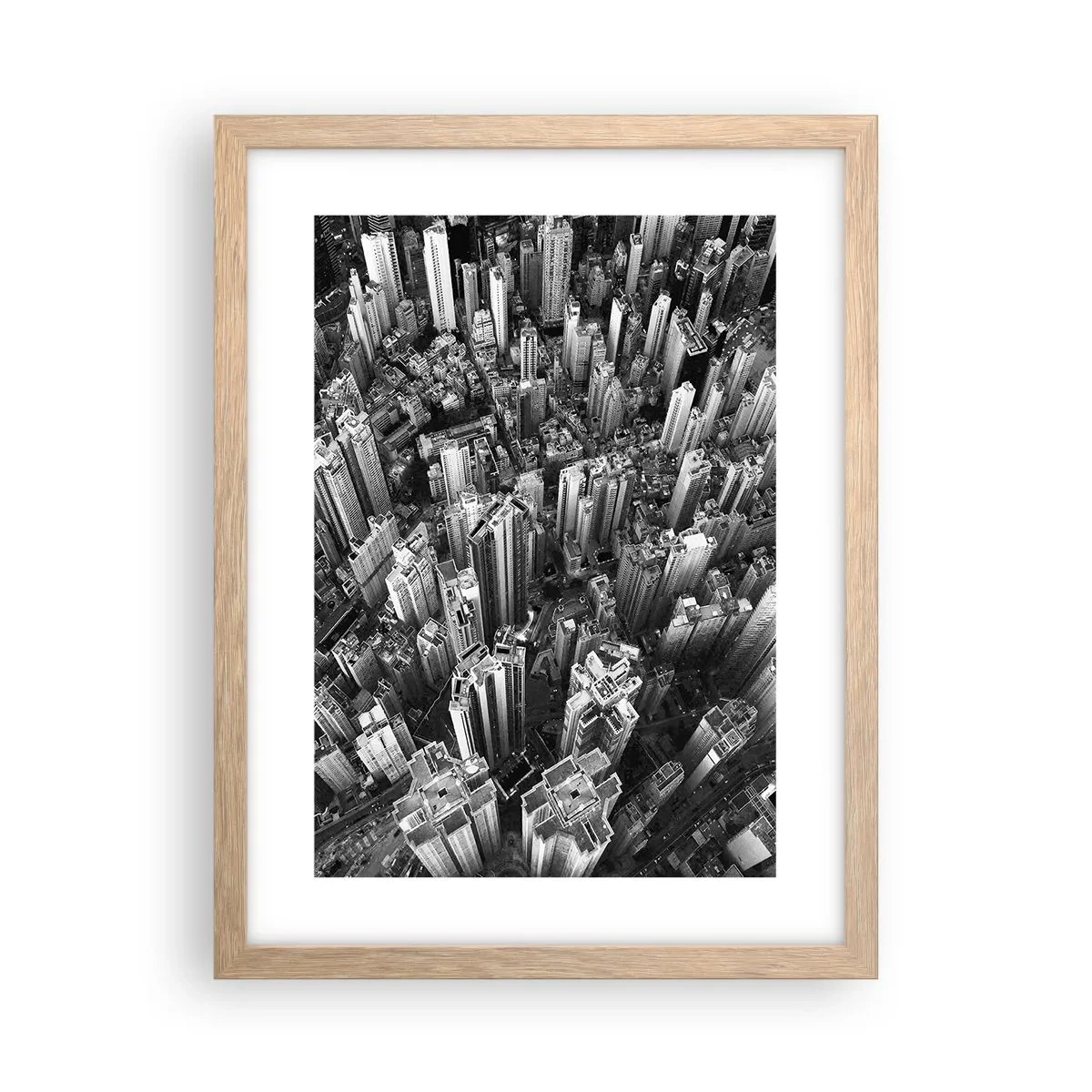 Affiche dans un chêne clair - Poster - Toujours de plus en plus haut - 30x40 cm