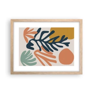 Affiche dans un chêne clair - Poster - Mers de corail - 40x30 cm