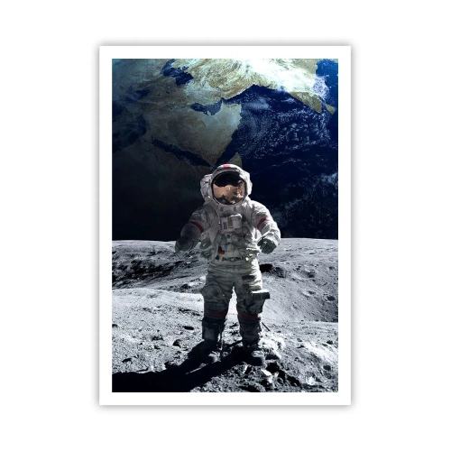 Affiche - Poster - Salutations de la lune - 70x100 cm