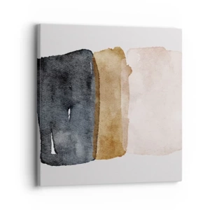 Impression sur toile - Image sur toile - Composition de couleurs de la terre - 30x30 cm