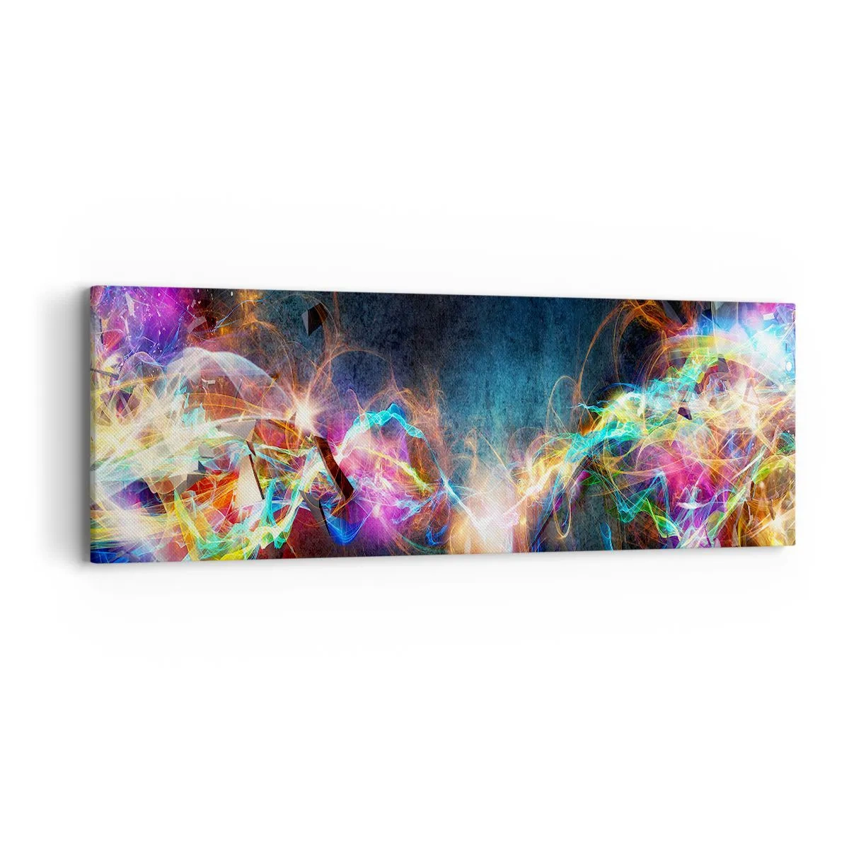 Impression sur toile - Image sur toile - Joyeusement contre l'obscurité - 90x30 cm