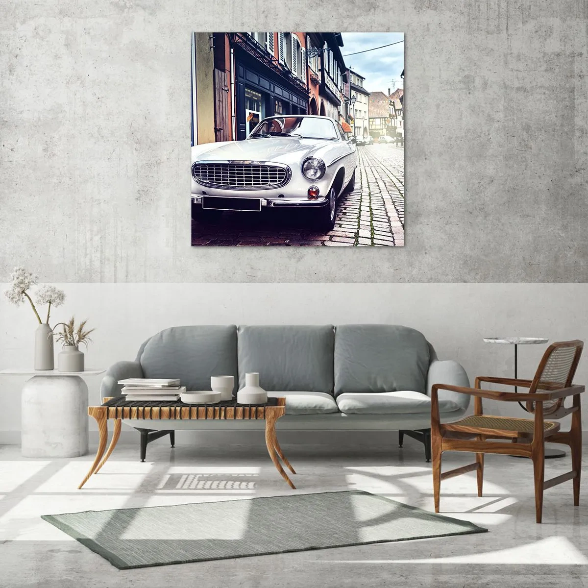 Impression sur verre - Image sur verre - Le passé est aujourd'hui - 60x60 cm