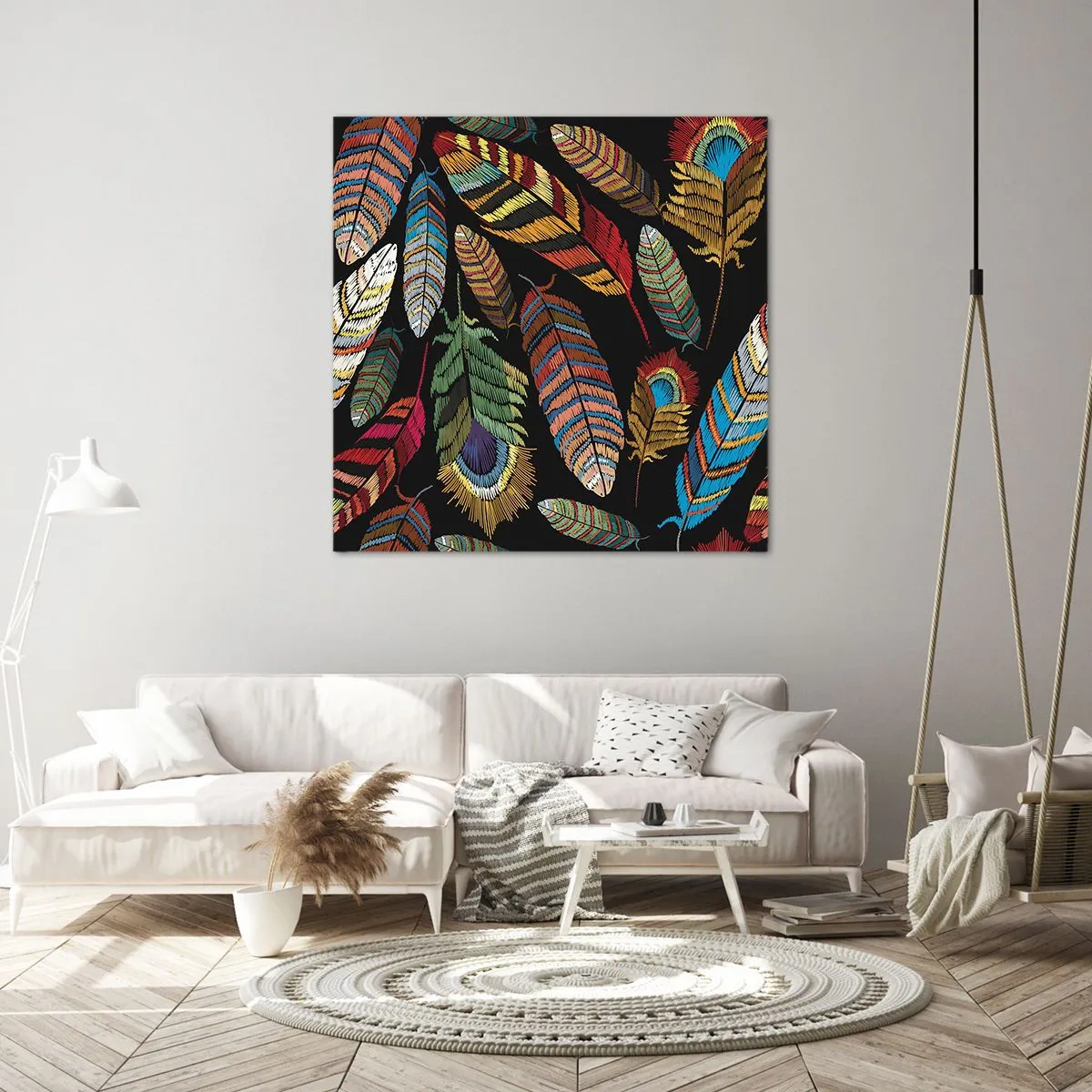 Impression sur toile - Image sur toile - Le carnaval des oiseaux - 30x30 cm