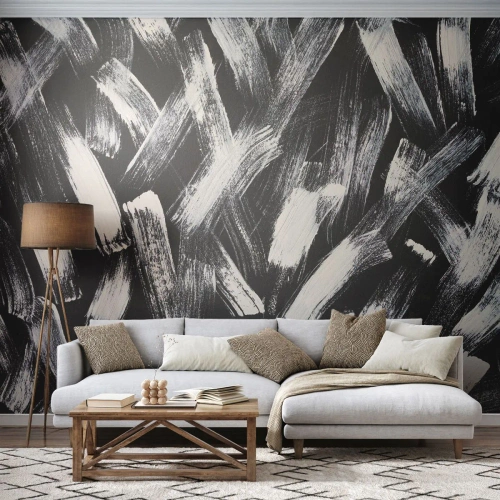Papier Peint Photo Standard Eco - L'abstraction dans l'esprit industriel - Morceau, Moderne, Brossage - 300x210 cm