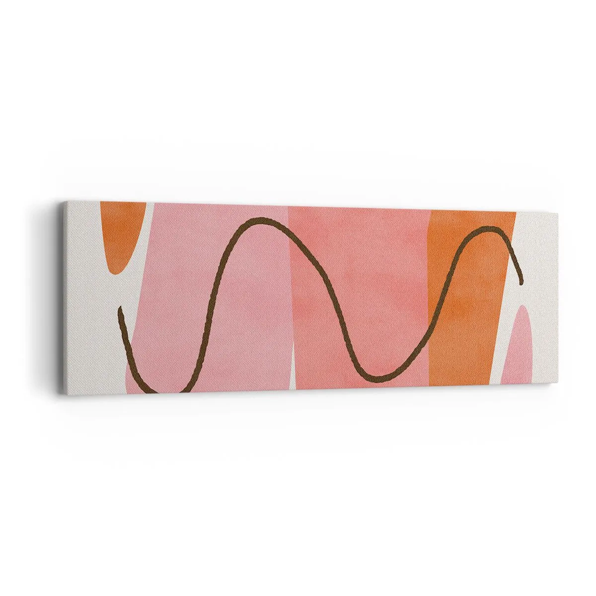 Impression sur toile - Image sur toile - mouvement doux des formes - 90x30 cm