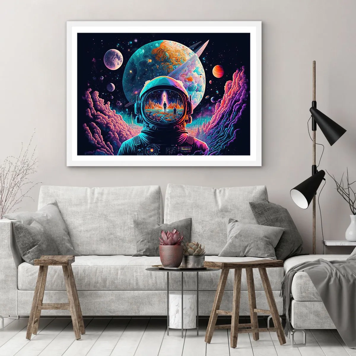 Affiche dans un cadre blanc - Poster - Les philosophes n'en ont pas rêvé - 91x61 cm