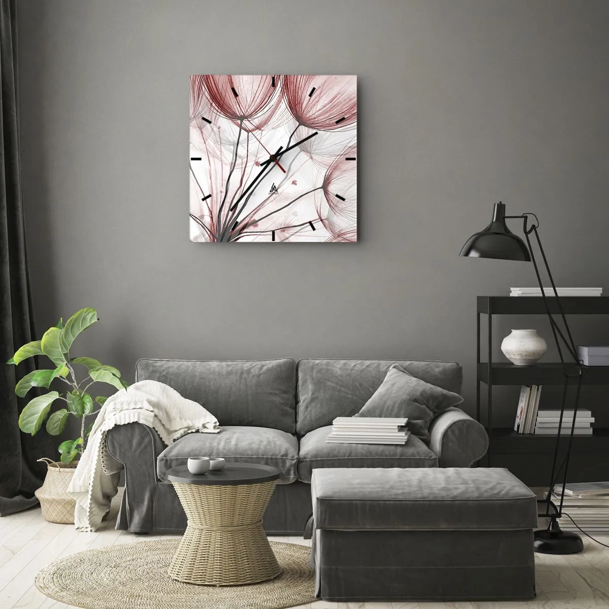 Horloge murale - Pendule murale - Avant le départ - 40x40 cm