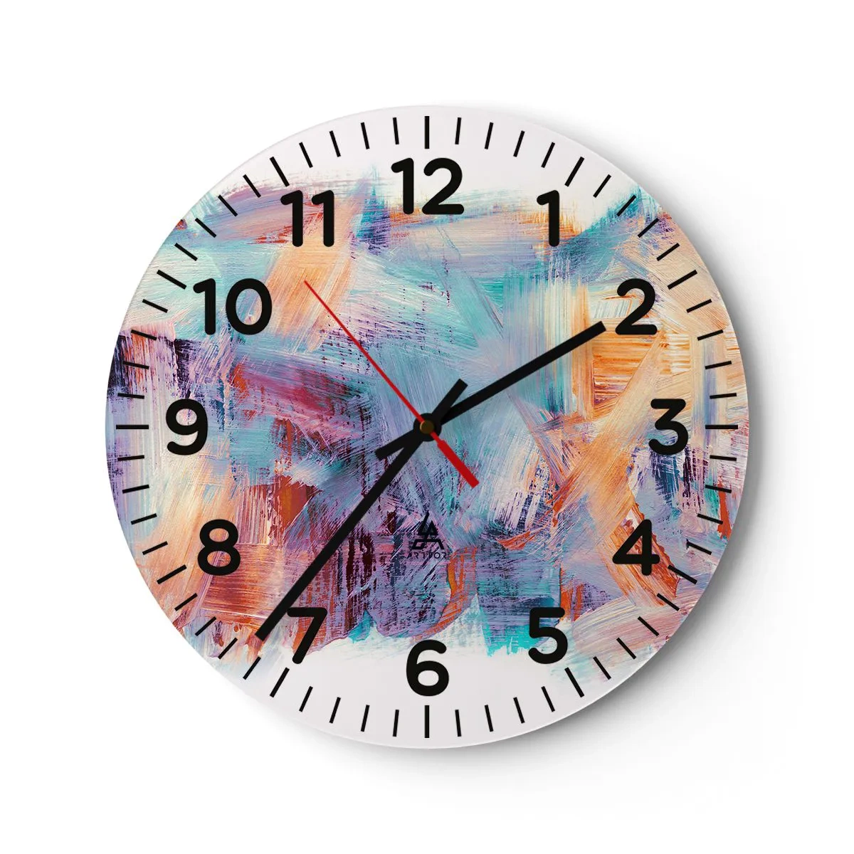 Horloge murale - Pendule murale - Un désordre coloré - 30x30 cm
