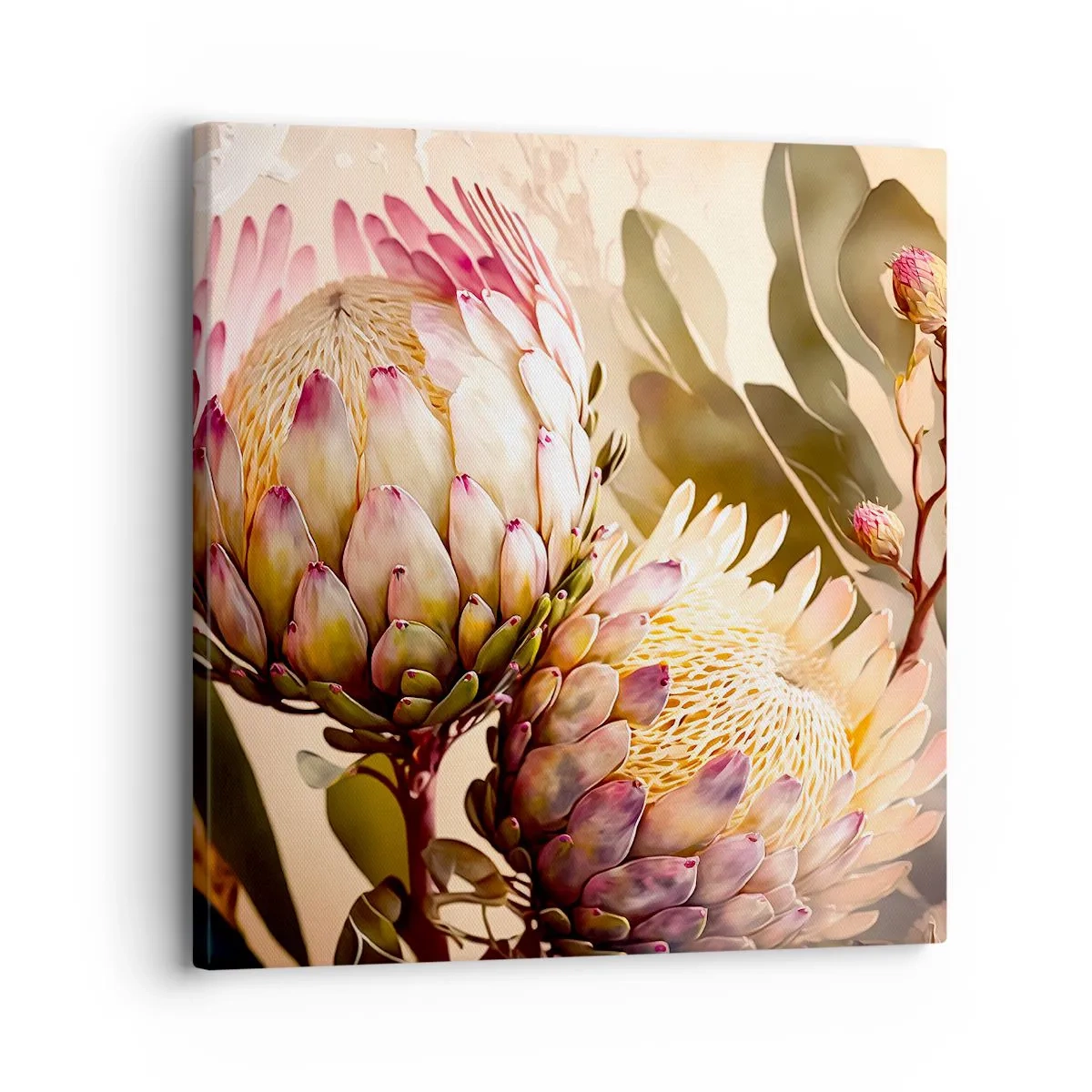 Impression sur toile - Image sur toile - Tendrement embrassé - 30x30 cm