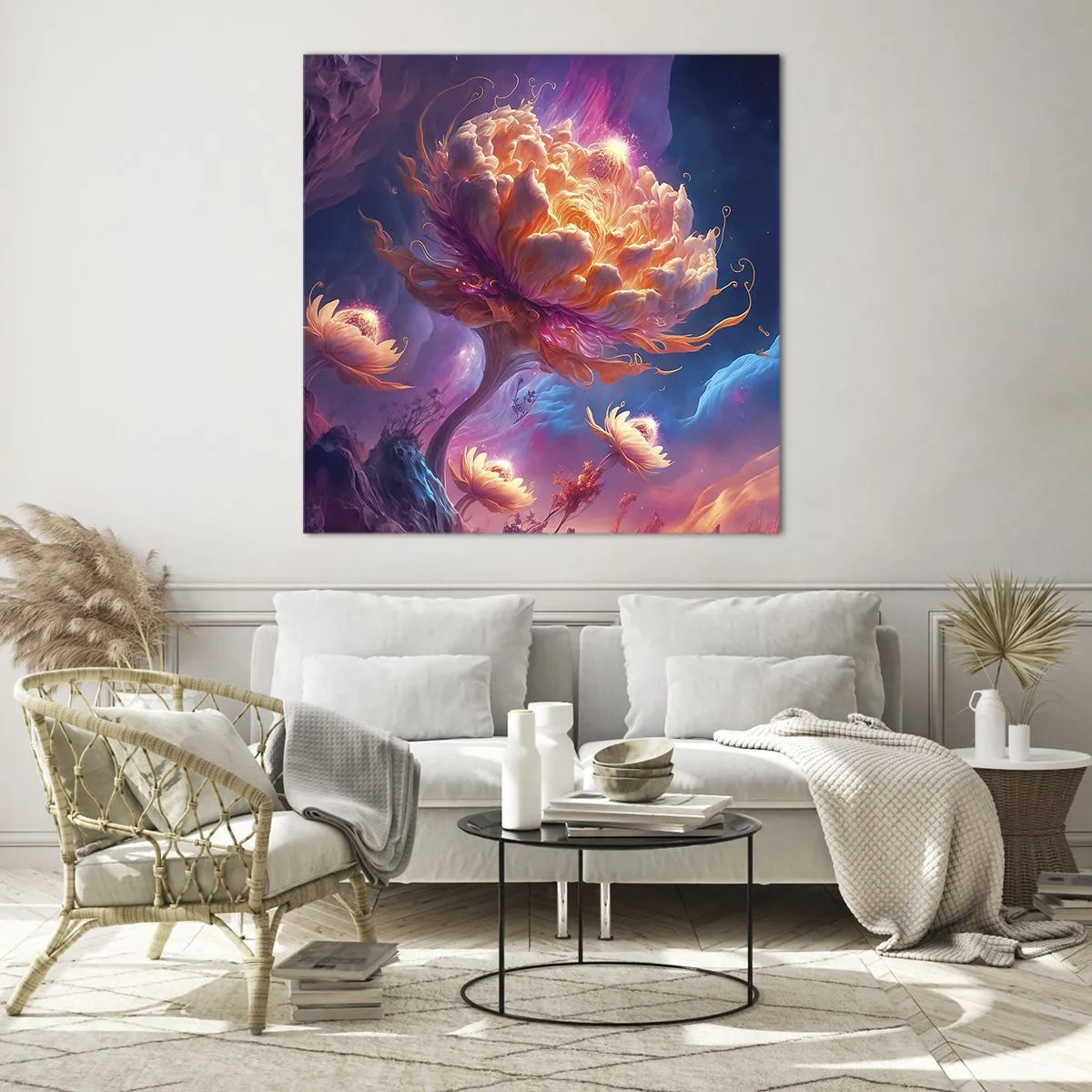 Impression sur verre - Image sur verre - Un autre monde - 60x60 cm