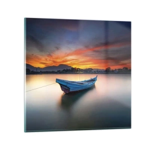 Impression sur verre - Image sur verre - Une bonne nuit arrive - 30x30 cm