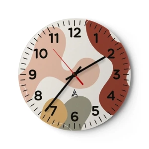 Horloge murale - Pendule murale - Entrelac - 30x30 cm