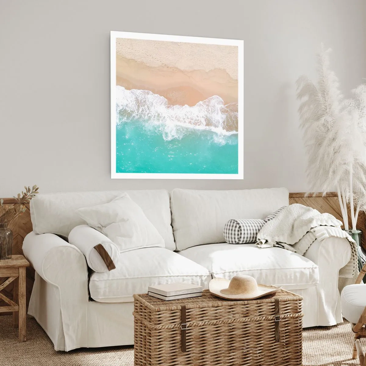 Affiche - Poster - Caresse de l'océan - 40x40 cm