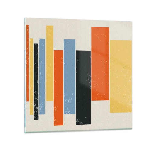 Impression sur verre - Image sur verre - Notation musicale - 50x50 cm