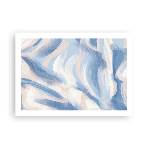 Affiche - Poster - Vagues bleues - 70x50 cm