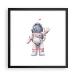 Affiche dans un cadre noir - Poster - C'est tout pour le moment! - 40x40 cm