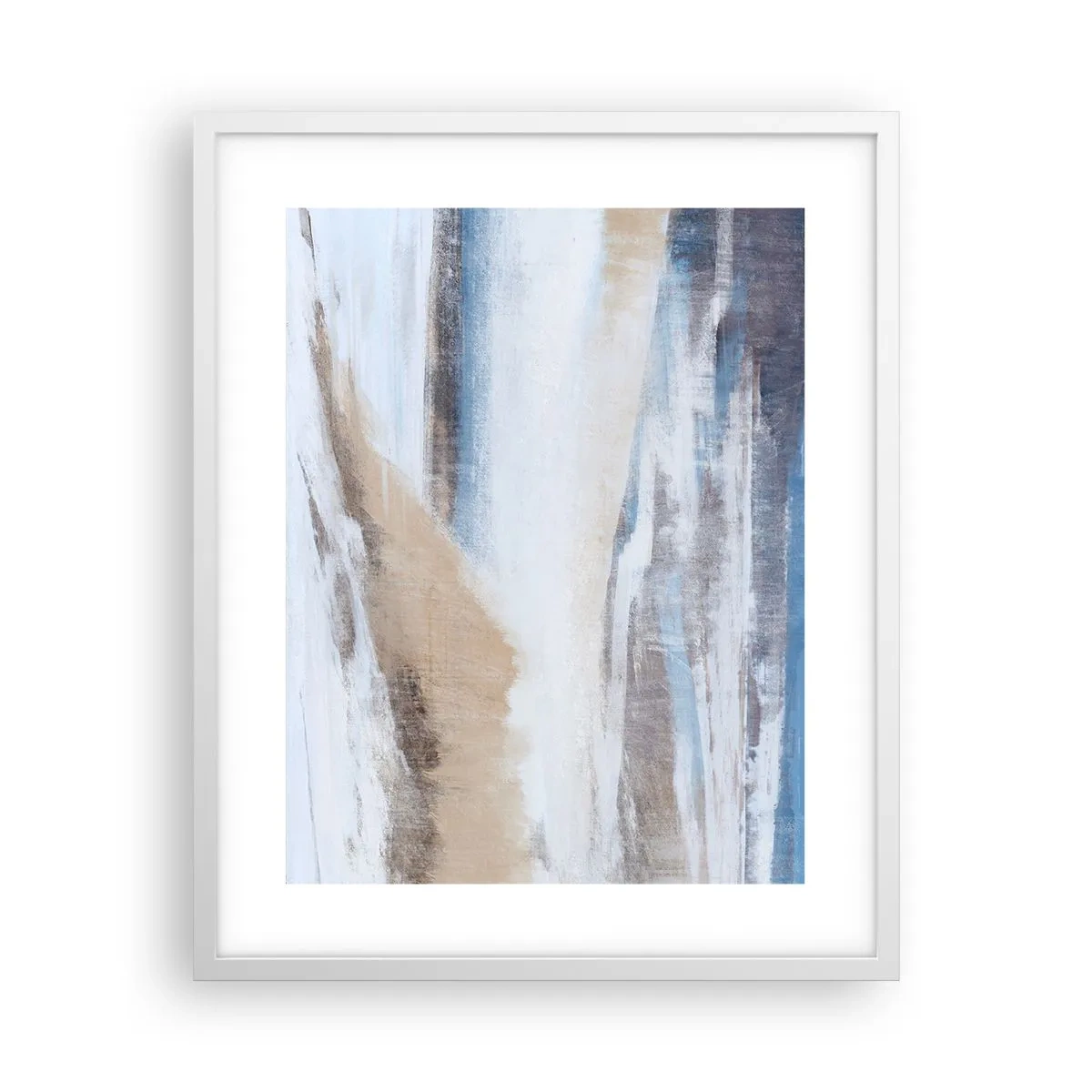 Affiche dans un cadre blanc - Poster - Composition hivernale - 40x50 cm