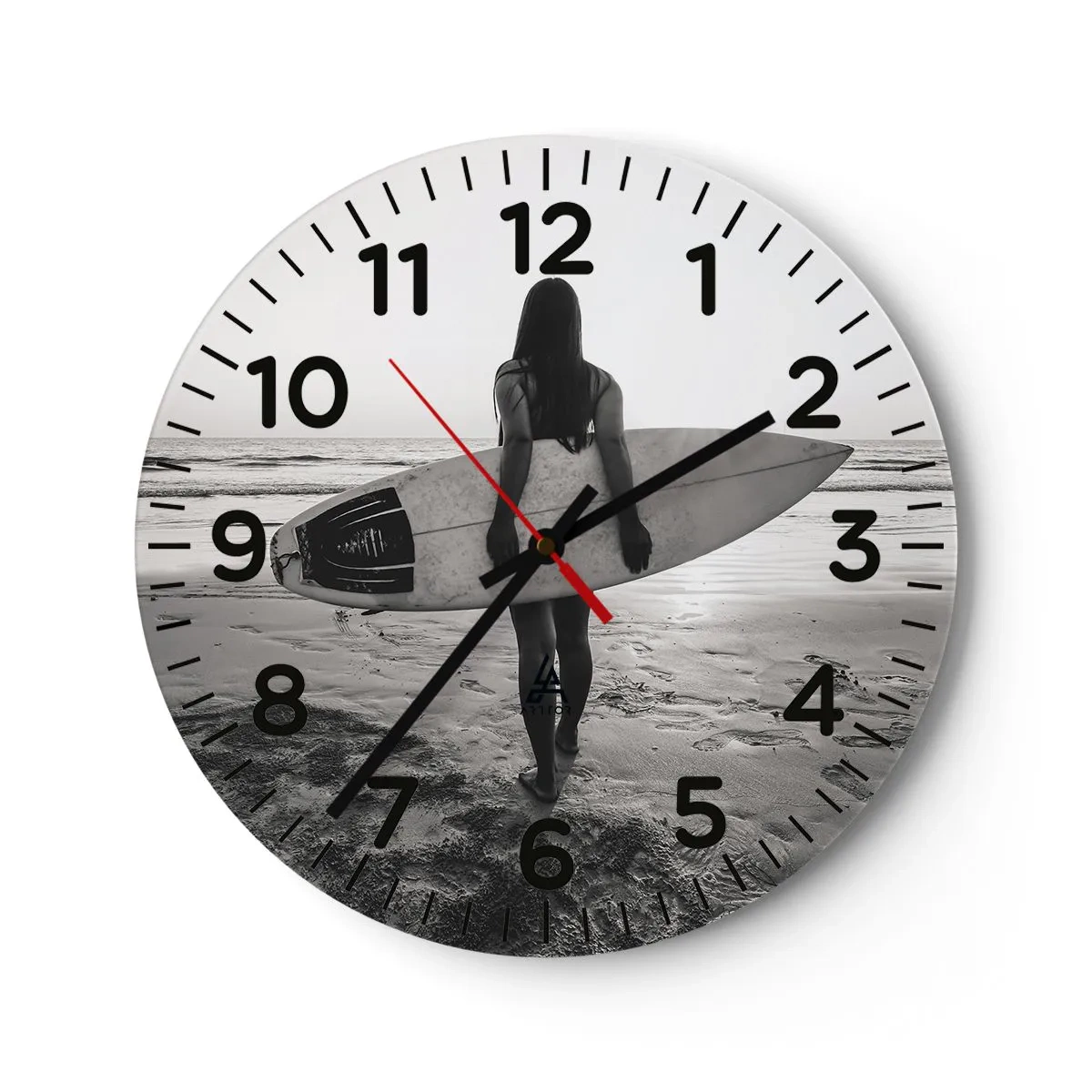 Horloge murale - Pendule murale - Fille des vagues de la mer - 40x40 cm