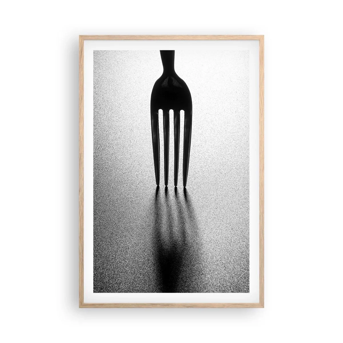 Affiche dans un chêne clair - Poster - Lumière et ombre - 61x91 cm