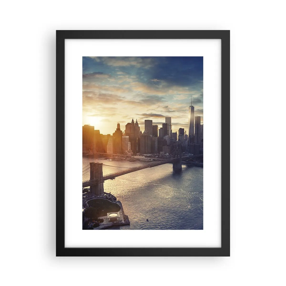 Affiche dans un cadre noir - Poster - Monument de la culture occidentale - 30x40 cm
