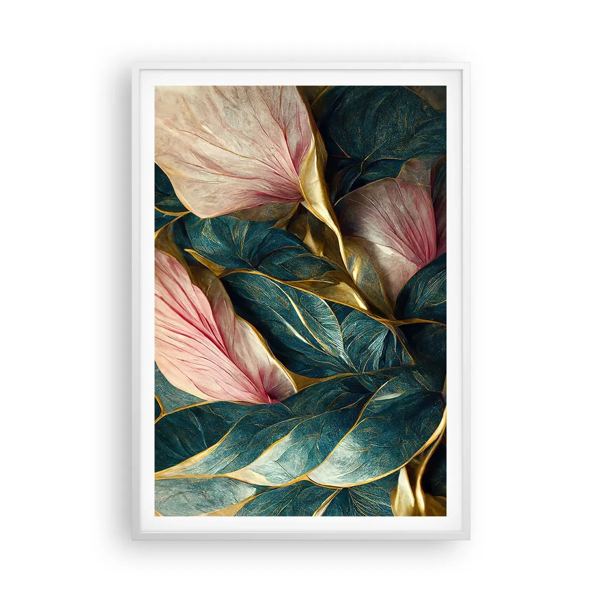 Affiche dans un cadre blanc - Poster - Élégance et style naturels - 70x100 cm