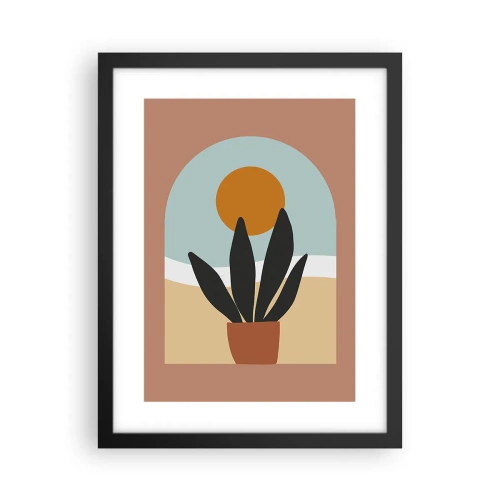 Affiche dans un cadre noir - Poster - Petits bonheurs - 30x40 cm