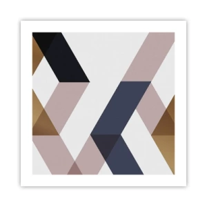 Affiche - Poster - Plats et angles - 50x50 cm