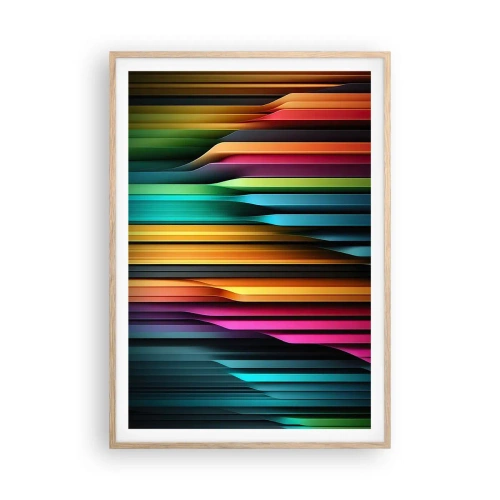 Affiche dans un chêne clair - Poster - Un organe de lumière - 70x100 cm