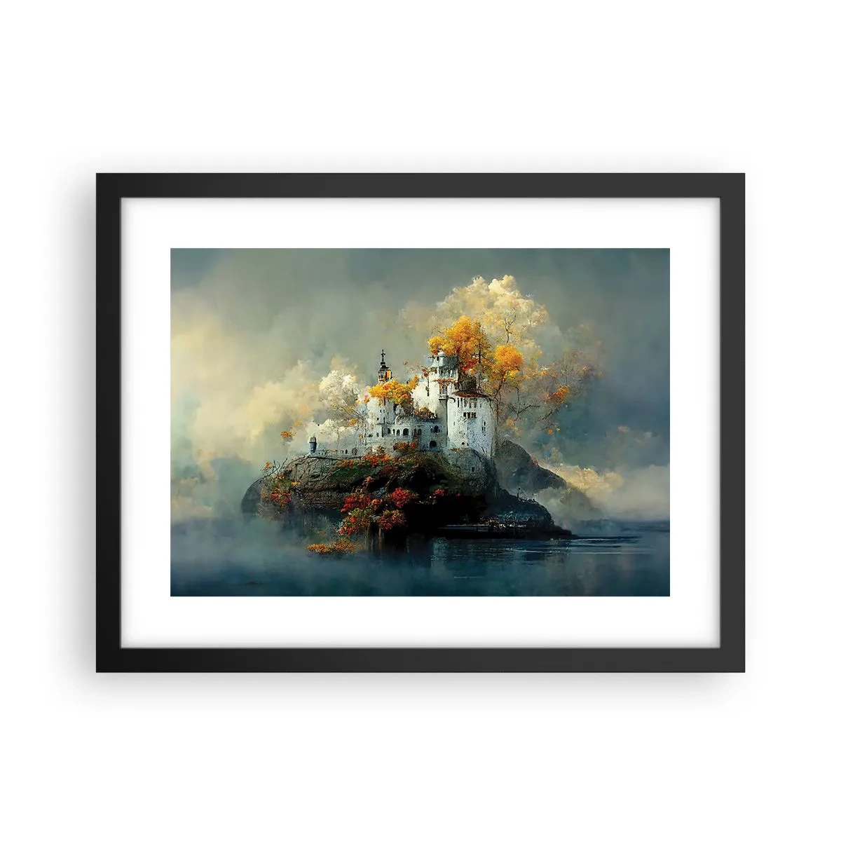 Affiche dans un cadre noir - Poster - Le début d'une histoire romantique - 40x30 cm