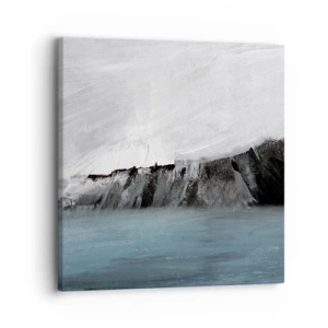 Impression sur toile - Image sur toile - Eau – terre : choc des éléments - 30x30 cm