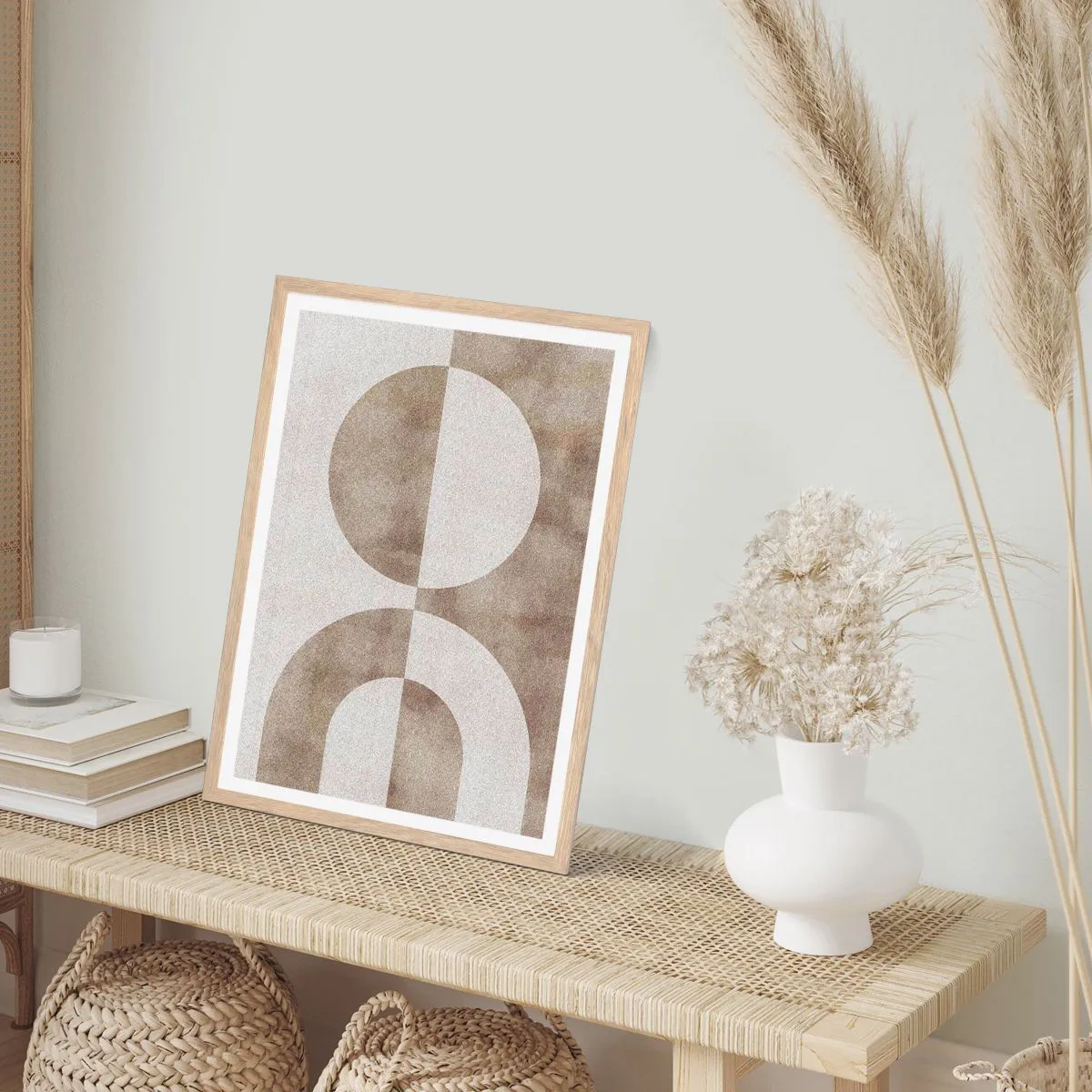 Affiche dans un chêne clair - Poster - Similitudes et différences - 30x40 cm