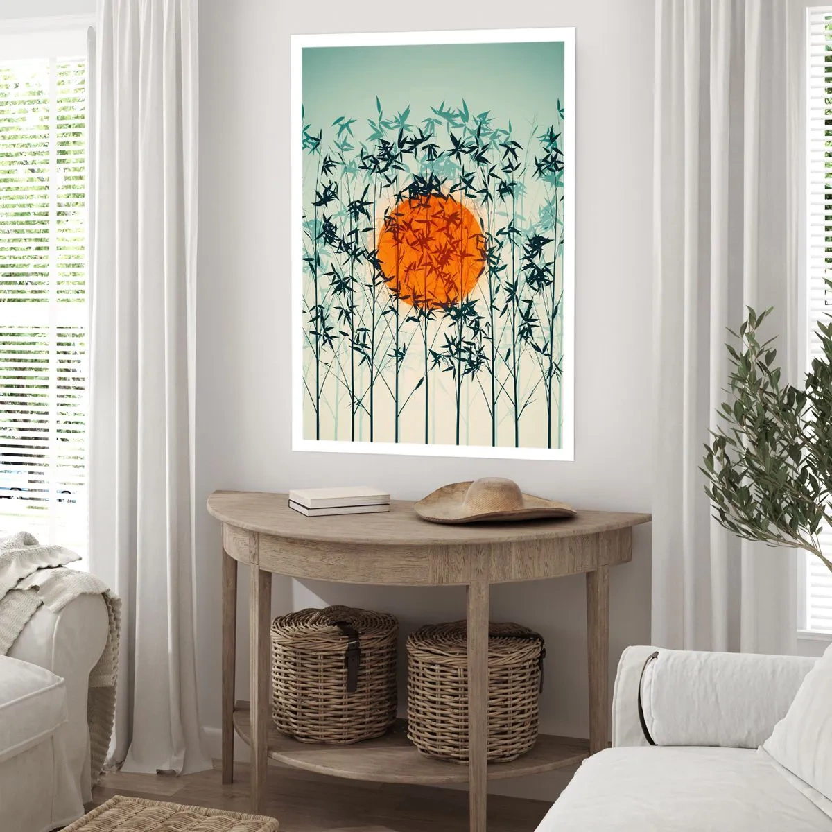 Affiche - Poster - Soleil japonnais - 61x91 cm