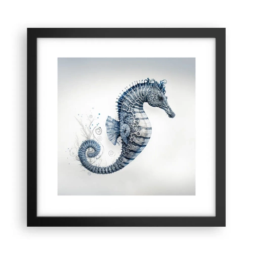 Affiche dans un cadre noir - Poster - Une subtile plaisanterie de la nature - 30x30 cm