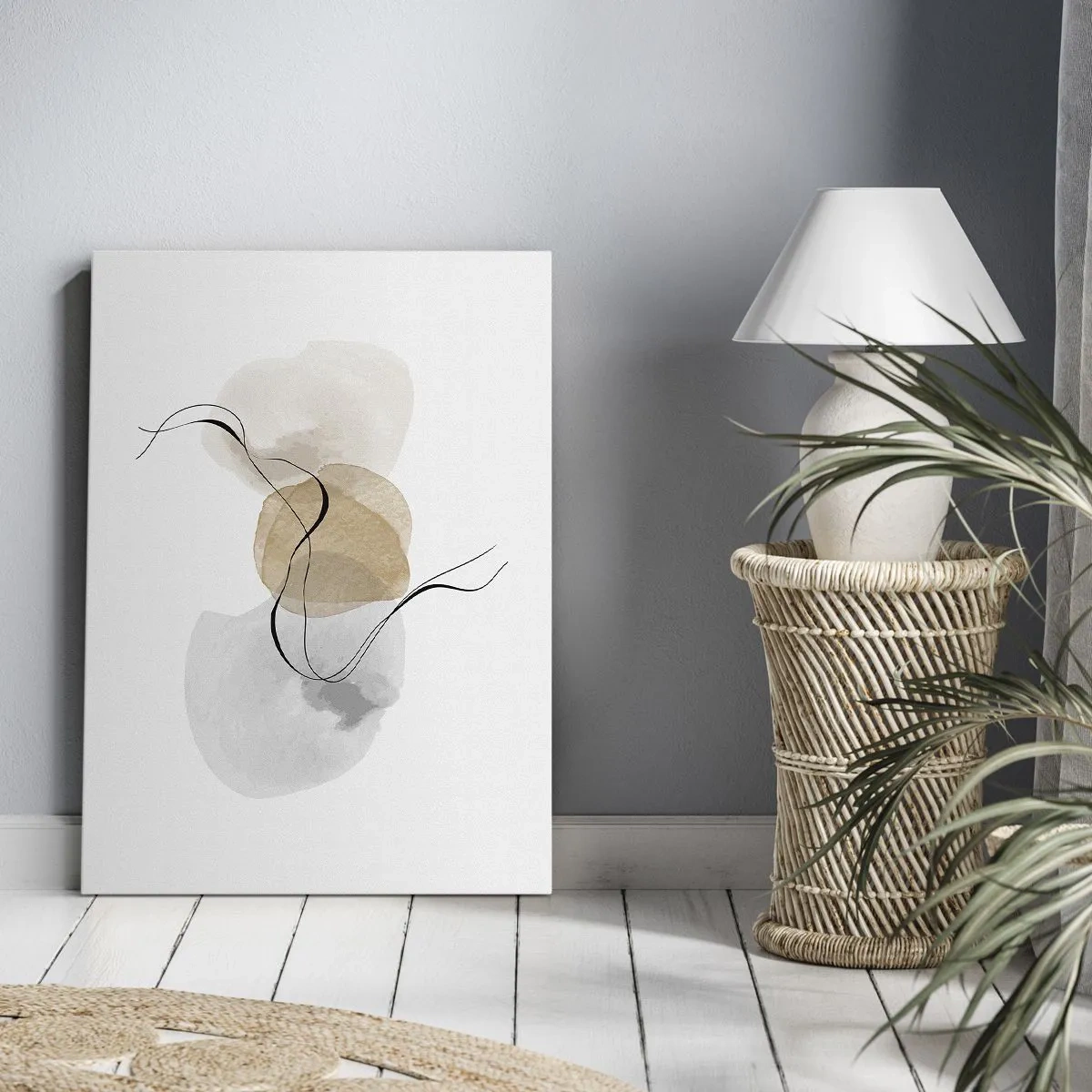 Impression sur toile - Image sur toile - Perles d'air - 55x100 cm