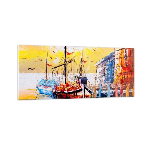Impression sur verre - Image sur verre - Bon retour - 100x40 cm