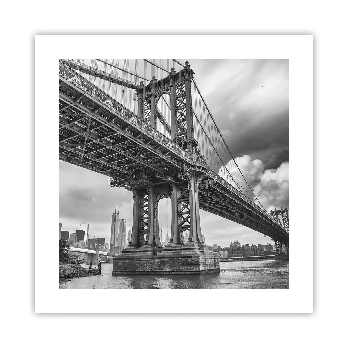 Affiche - Poster - Au coeur de la ville - 40x40 cm