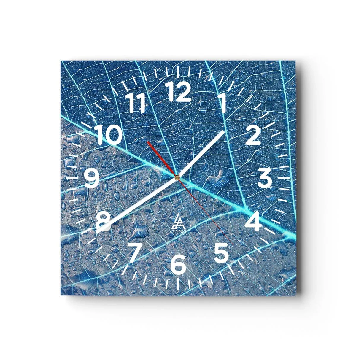 Horloge murale - Pendule murale - La vie en bleu - 30x30 cm