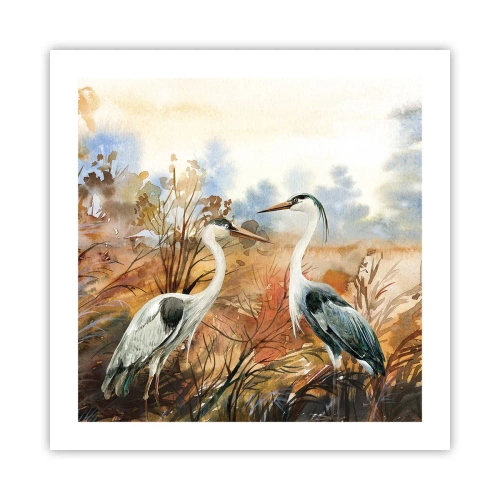 Affiche - Poster - Jusqu'où en automne ? - 50x50 cm