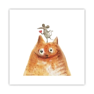 Affiche - Poster - Amour paradoxal - 30x30 cm