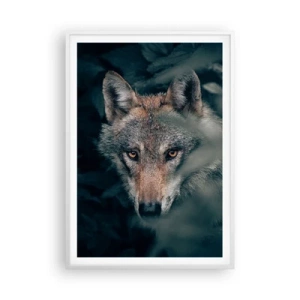 Affiche dans un cadre blanc - Poster - Chasseur - 70x100 cm