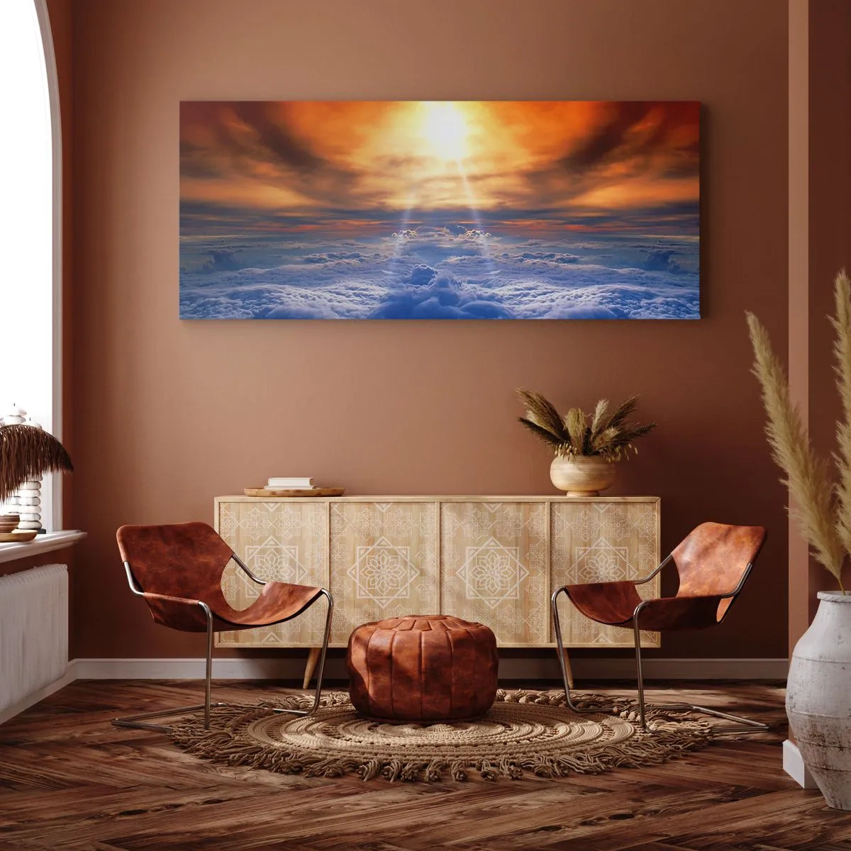 Impression sur toile - Image sur toile - Paysage mystique - 100x40 cm