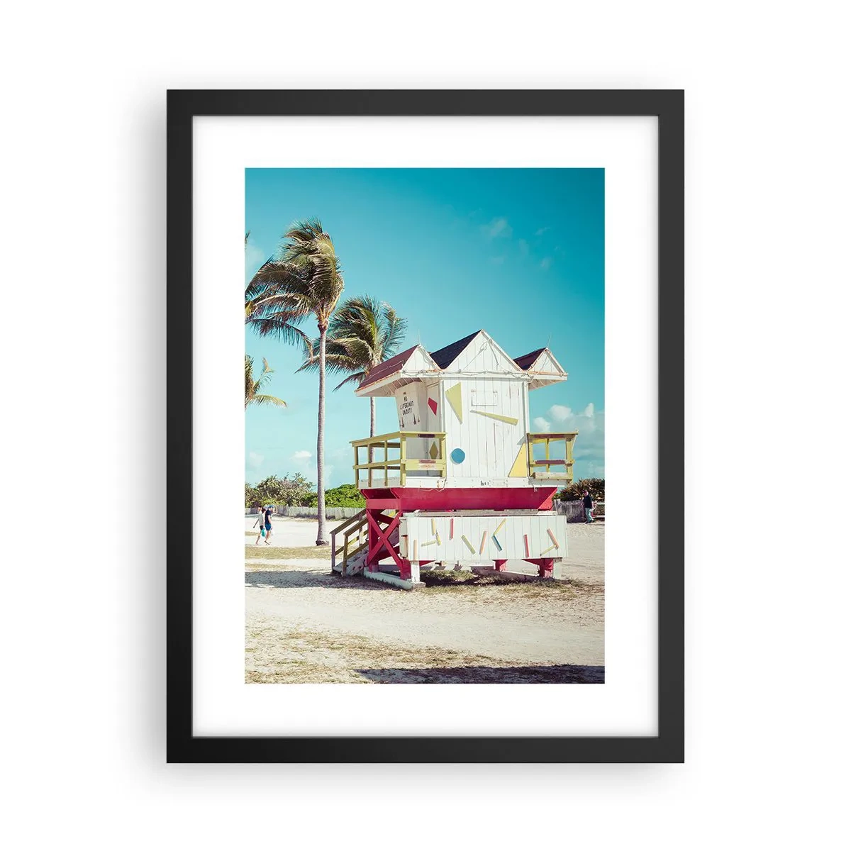 Affiche dans un cadre noir - Poster - Une belle journée devant toi - 30x40 cm