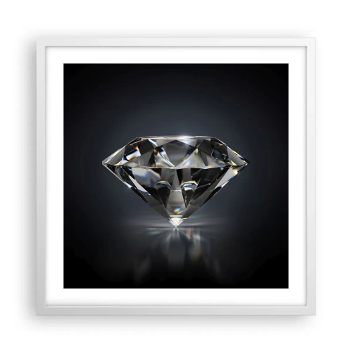 Affiche dans un cadre blanc - Poster - La meilleure amie - 50x50 cm