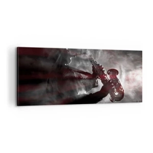 Impression sur toile - Image sur toile - Dans les brumes du jazz - 100x40 cm