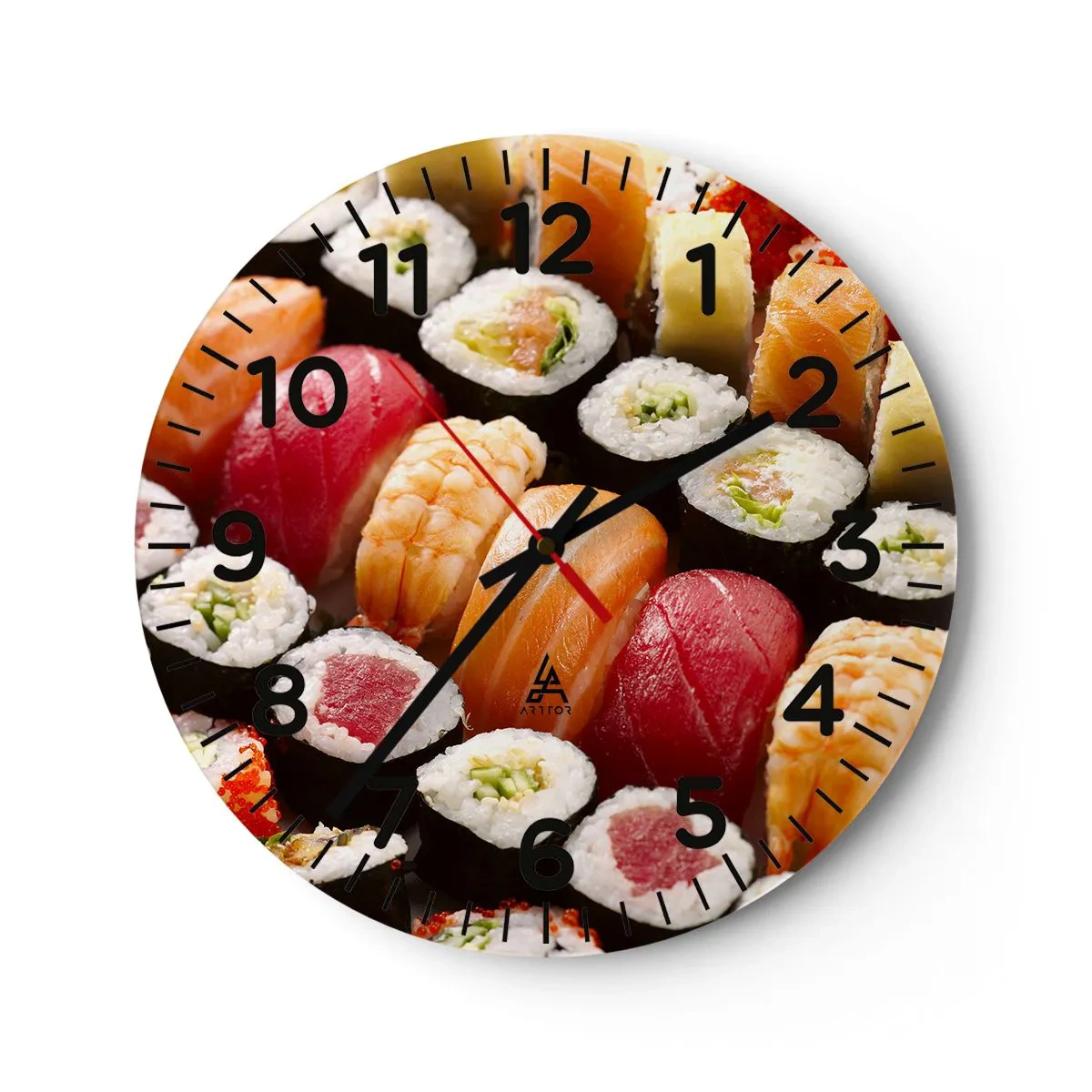 Horloge murale - Pendule murale - Couleurs et saveurs d'Asie - 30x30 cm