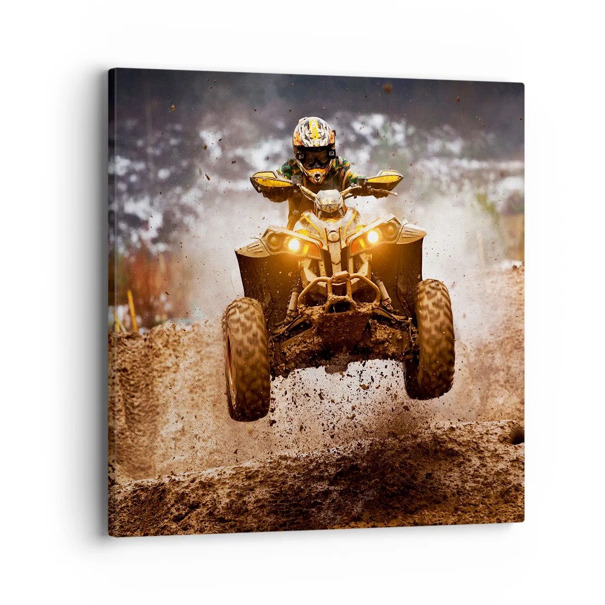 Impression sur toile - Image sur toile - No risk no fun - 40x40 cm