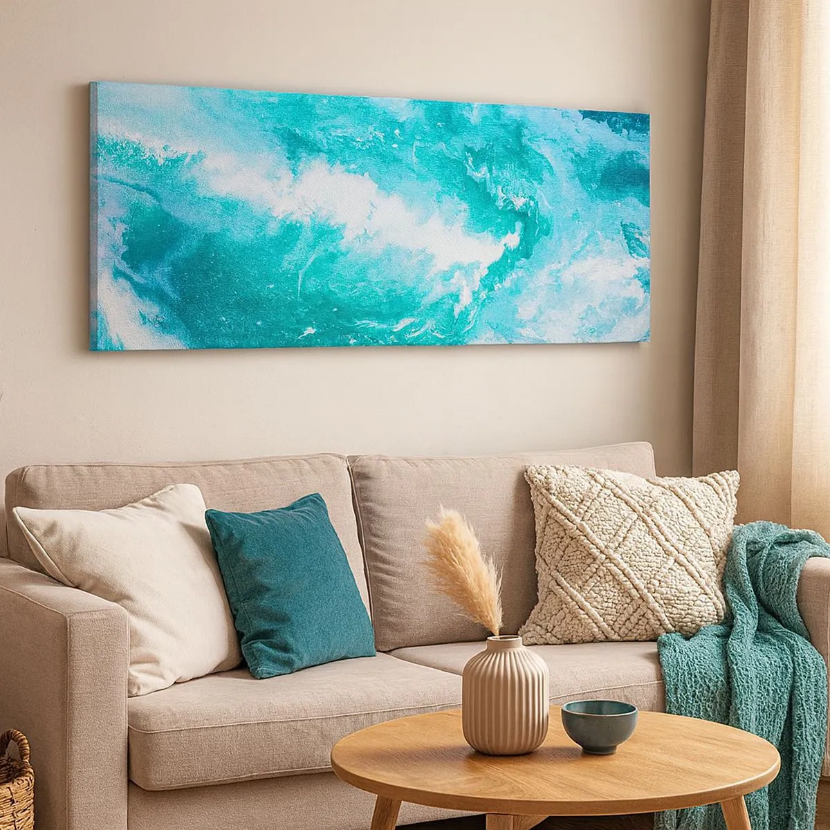 Impression sur toile - Image sur toile - Au coeur de l'élément - 100x40 cm